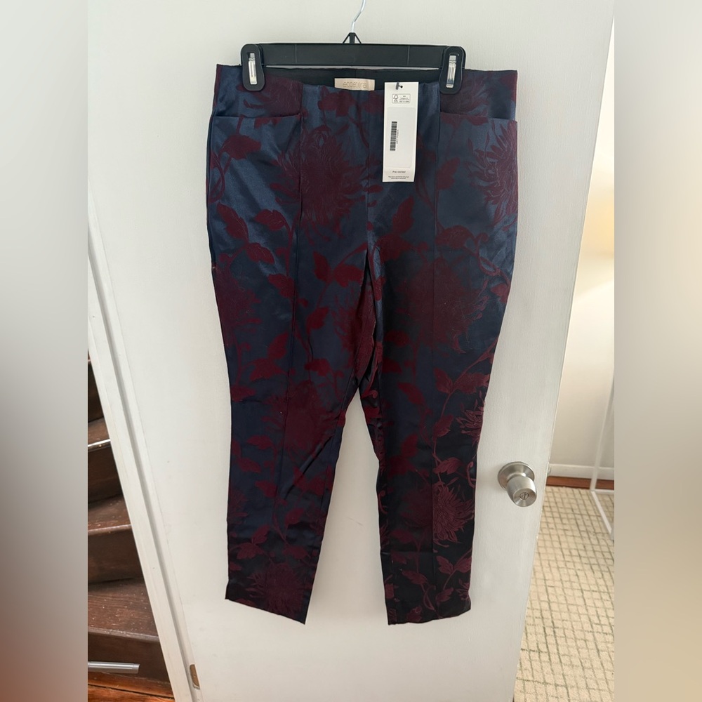 Etcetera Floral Patterned Pants Size 10